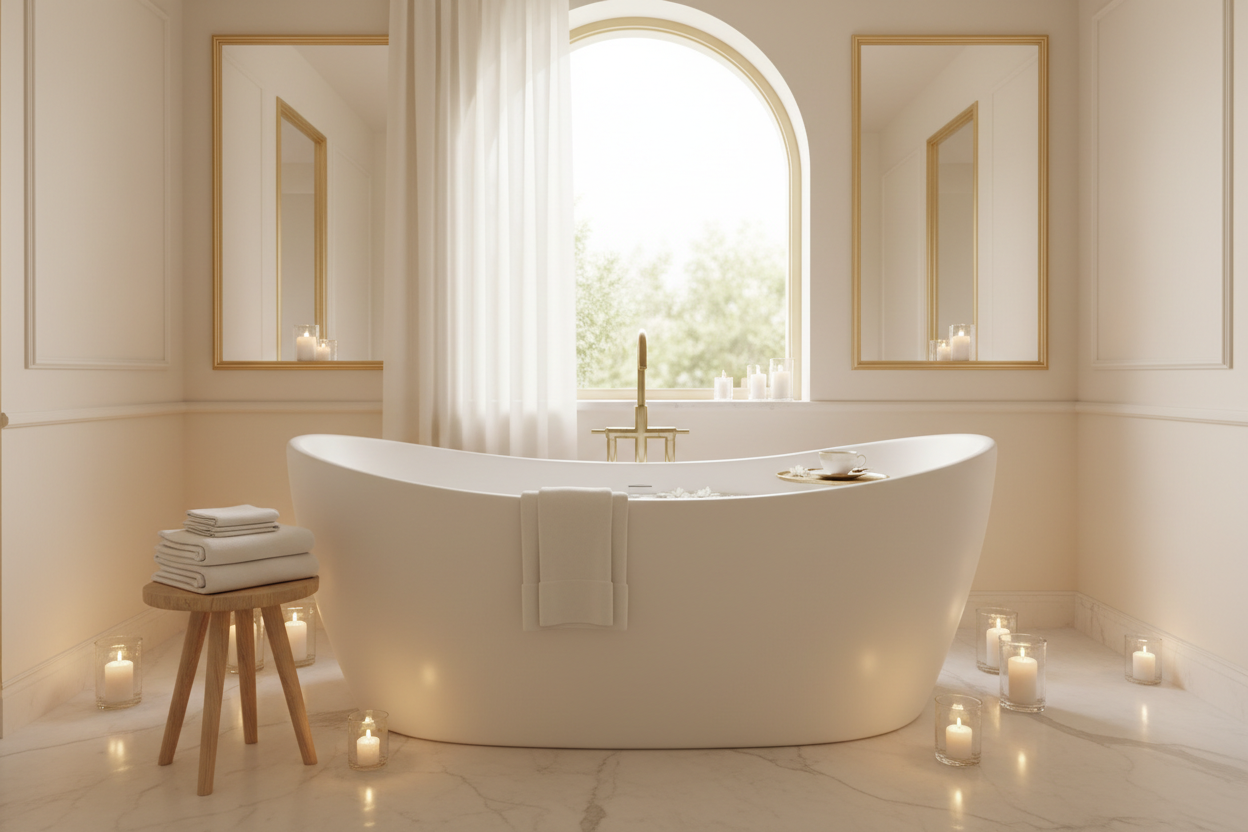 Warm cream spa hero